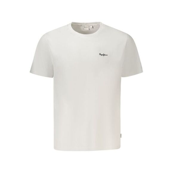 Pepe Jeans Basic Tee Logo Men White T-Shirts